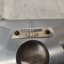 Ducati 996S 996 S  Upper Top Triple Tree Clamp Yoke Numbered Plaque