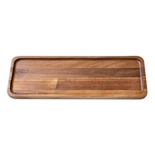 Plateau rectangulaire en bois d'acacia style japonais pour servir thé collation