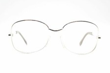 Lunettes Vintage Clivia 1 Argent Oval Cadre De Lunettes NOS