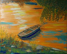 Toile peinte à l'huile sur