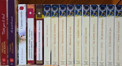 Lot livres harlequin - de,