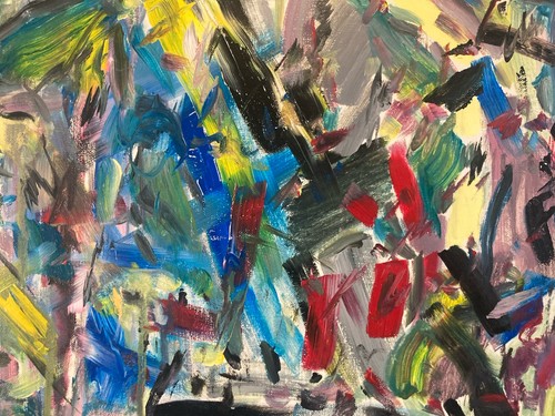 Peinture huile papier - huile,