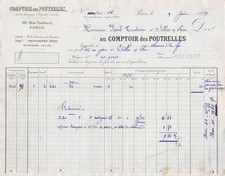 1897 COMPTOIR DES POUTRELLES A PARIS - M. TOUTAIN A SELLES SUR CHER
