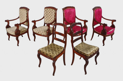 Salon louis philippe acajou - en,