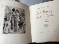 Les amours de Psyché et Cupidon-La Fontaine-Pointes sèches P.E.Bécat.H.Claires.