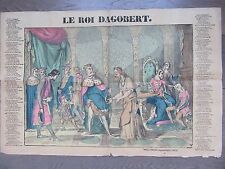 GRANDE IMAGE EPINAL 1880 LE ROI DAGOBERT CHANSON