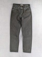 Jean Slim Crop Taille Semi