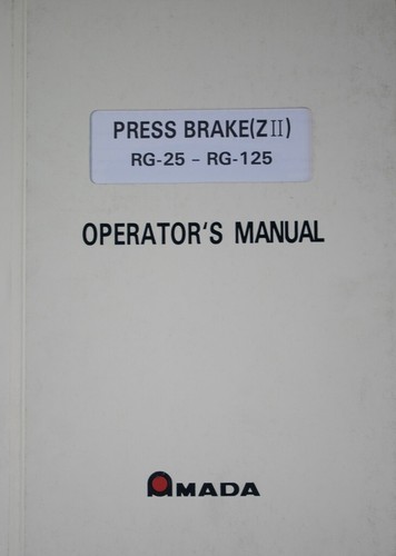 Amada zii rg - amada, rg-125