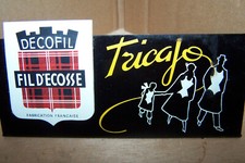 Lot of 6 small advertising plates vintage knitting 60s in vgc