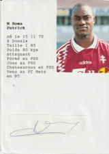 Patrick M Boma  avec signature