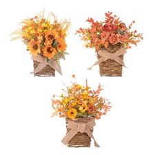 Panier de suspension pour porte d'entrée, guirlande artificielle pour