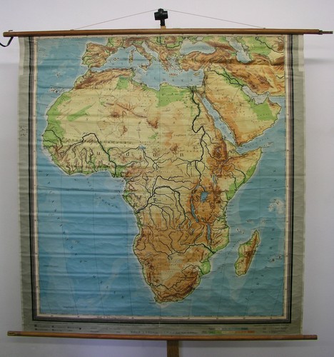 Carte murale afrique 1948 - afrique,