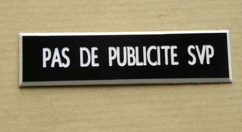 Plaque boite aux lettres - boite,