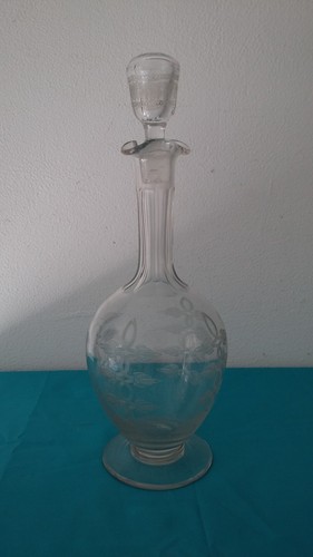 Ancienne carafe verre - carafe, cristal