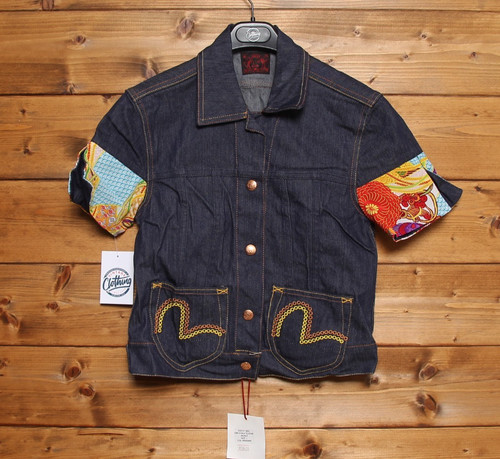 Veste jean evisu taille - en,