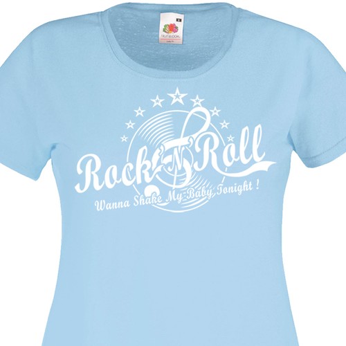 Shirt femme rock roll 50 - t-shirt,