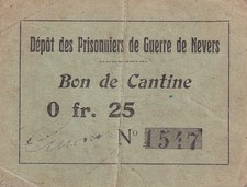 25 Centimes - Bon de cantine -