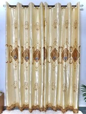 rideaux Satin Brodé