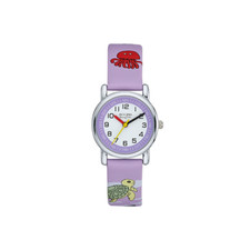 Adora Young Line Enfants Ø 27mm Analogiques Quartz Bracelet Mauve en Plastique,
