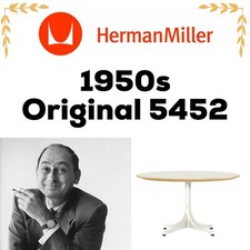 1950s Vintage HERMAN MILLER NELSON Eames PEDESTAL COFFEE TABLE Knoll Saarinen