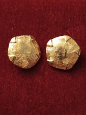 2 beaux boutons dorés, Ø 18 mm, estampillés D'Or et D'Argent Paris
