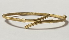 Magnifique bracelet or 18carats jonc bijou or 18k gold bracelet cuff