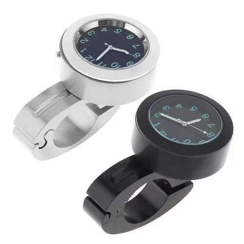 Horloge guidon moto lumineuse - horloge,