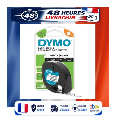 Ruban dymo letratag 12mm 4m - dymo,