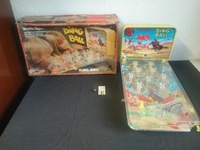 Vintage Pinball Cow Boy Ding Ball Ref 1104 France Toys In Box Live Offered!!
