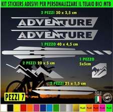 Kit 7 autocollants cadre de vélo UNIVERSELS protection VTT ADEVENTURE...