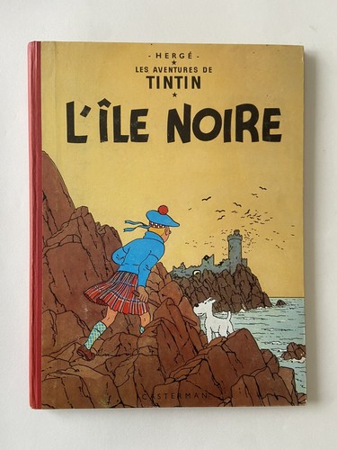 Tintin île noire - noire, hergé