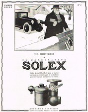 *** SOLEX Carburetor _ Goudard & Mennesson *** Pub. - 1927 - 28 x 35.5 size