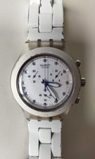 Montre Vintage Chrono Swatch Irony Diaphane 41,8 MM Avec Bracelet Court