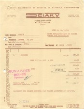 1965 ELECTRIC WELDING MACHINES AND ELECTRONIC EQUIPMENT SCIAKY A VIT