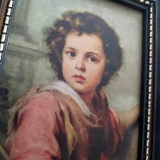 Tableau helca martelé à la main, estampillé B.E. Murillo 