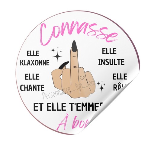 Stickers pour voiture connasse - stickers,
