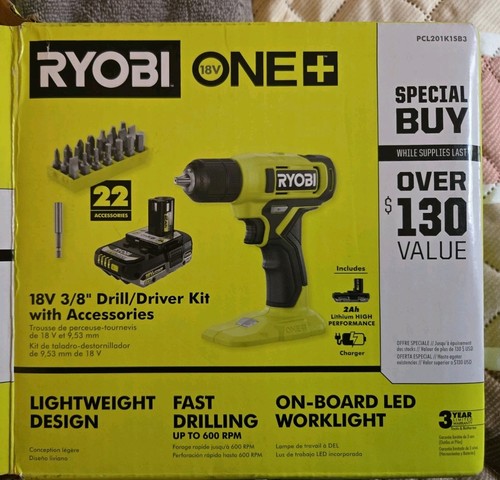 Ryobi one 18v cordless 8 - one+, 3/8