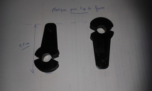 Plastique maintien pedale - plastique,