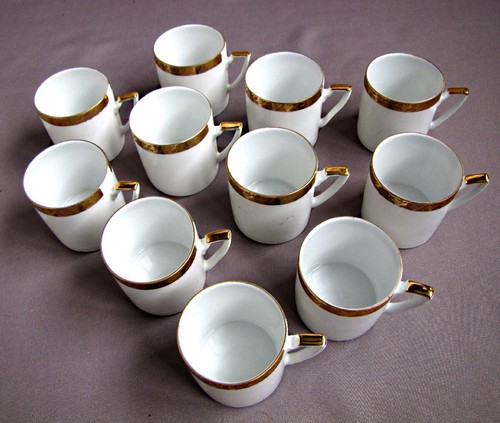 Tasses café porcelaine - café, en