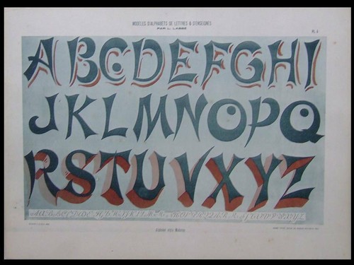 Alphabet art nouveau 1903 - alphabet,