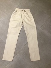 Superbe Pantalon Cuir Écru Oakwood 34 Jamais Porté 