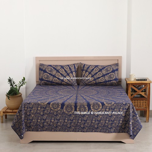 Luxe bleu coton imprimé - luxe,