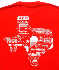 HEB Texas Grocery Store Employee Uniform "Partner Appreciation"  t-shirt Size XL