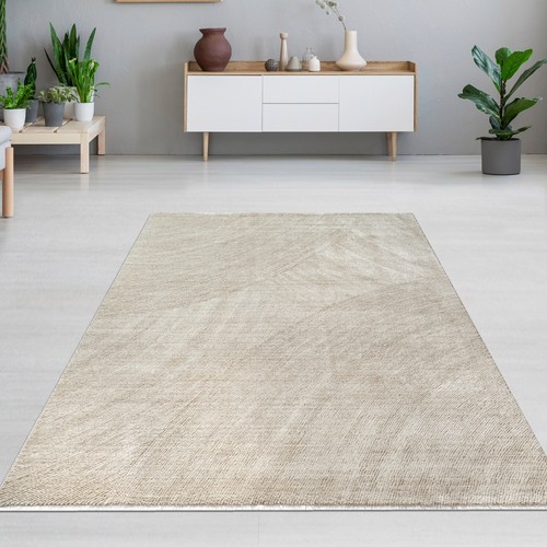 Tapis beige design lignes