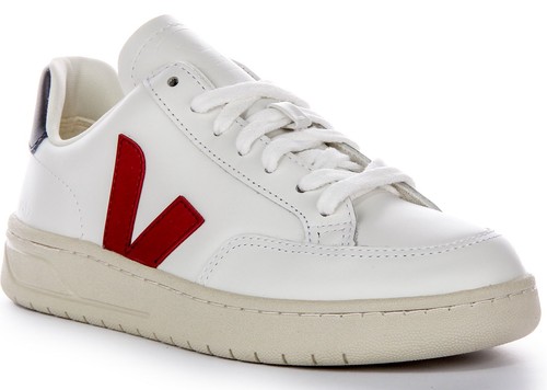 Veja cuir logo low top - v, 12