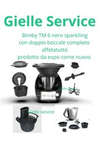 Vorwerk Bimby TM 6 Black Sparkling COMPLETE With Double Mug And Slicer Tm6