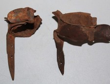 WWII GERMAN RELIC METAL DETECTOR FINDS BOOBY TRAP CLAMPS FROM NORTHERN FRANCE