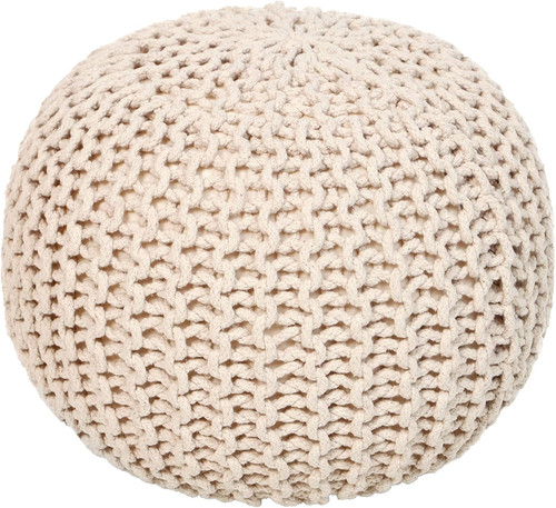 Round pouf ottoman - pouf,