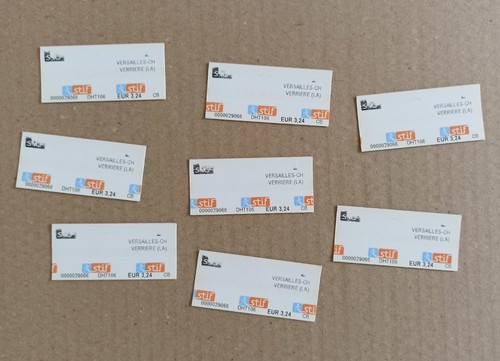 Lot tickets de transport - de,