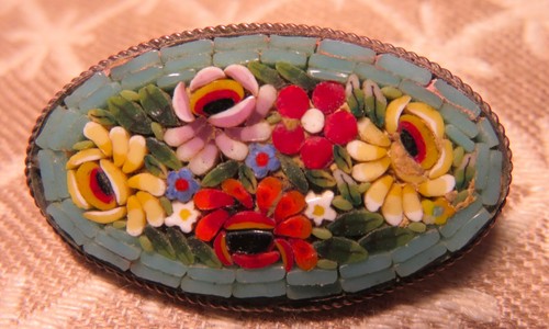 Broche ancienne roses - broche,